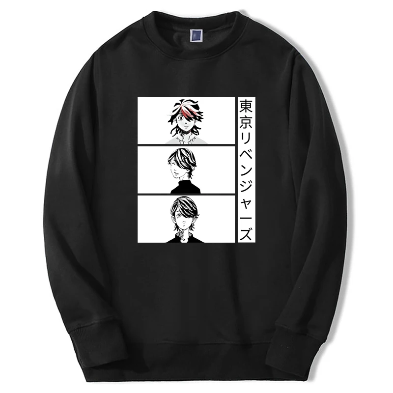 

Tokyo Revengers Japan Mangas Anime Hoodies Mens Mikey Gang Graphic Sweatshirts Oversize New New Pullover Sudaderas