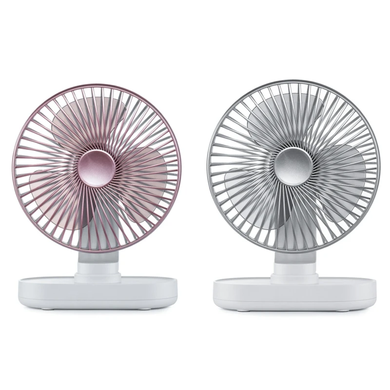 

Desk Fan, Auto Oscillating Quiet Battery Mini Fan, USB Rechargeable Battery Operated For Home, Bed, Office