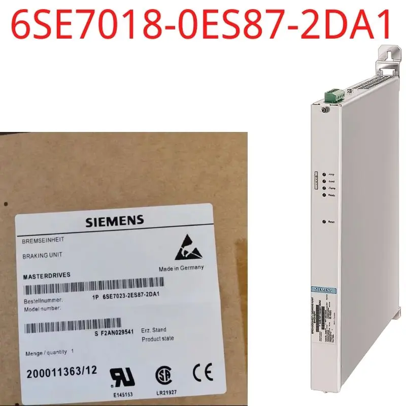 

6SE7018-0ES87-2DA1 Brand New SINAMICS/ SIMOVERT MASTERDRIVES braking module degree of protection IP20 510-620 V DC