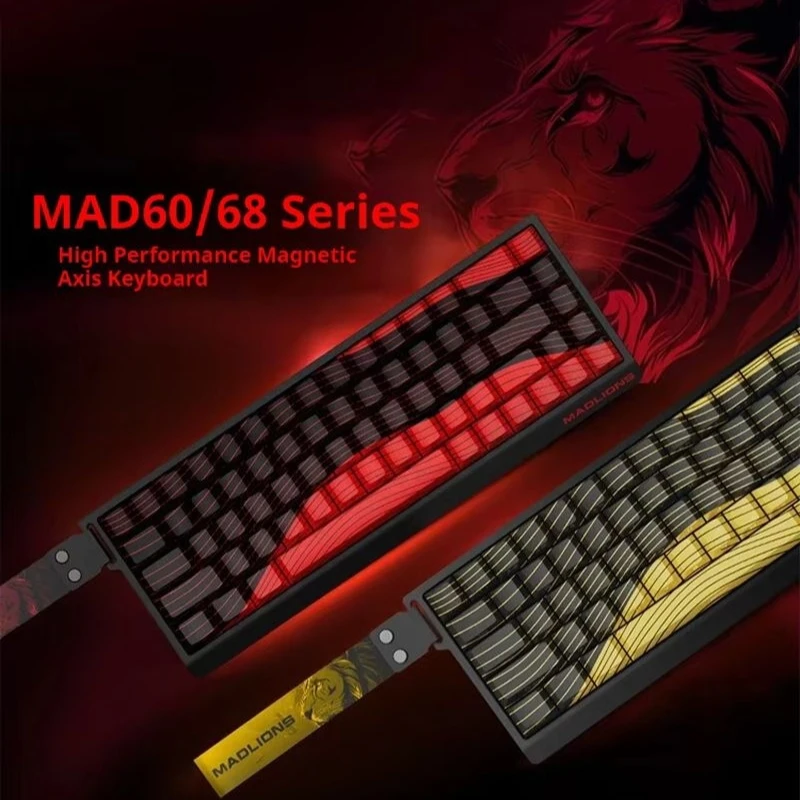 Madcatz Mad60/68he проводная клавиатура с магнитной осью горячая замена 61/68 клавиш RGB