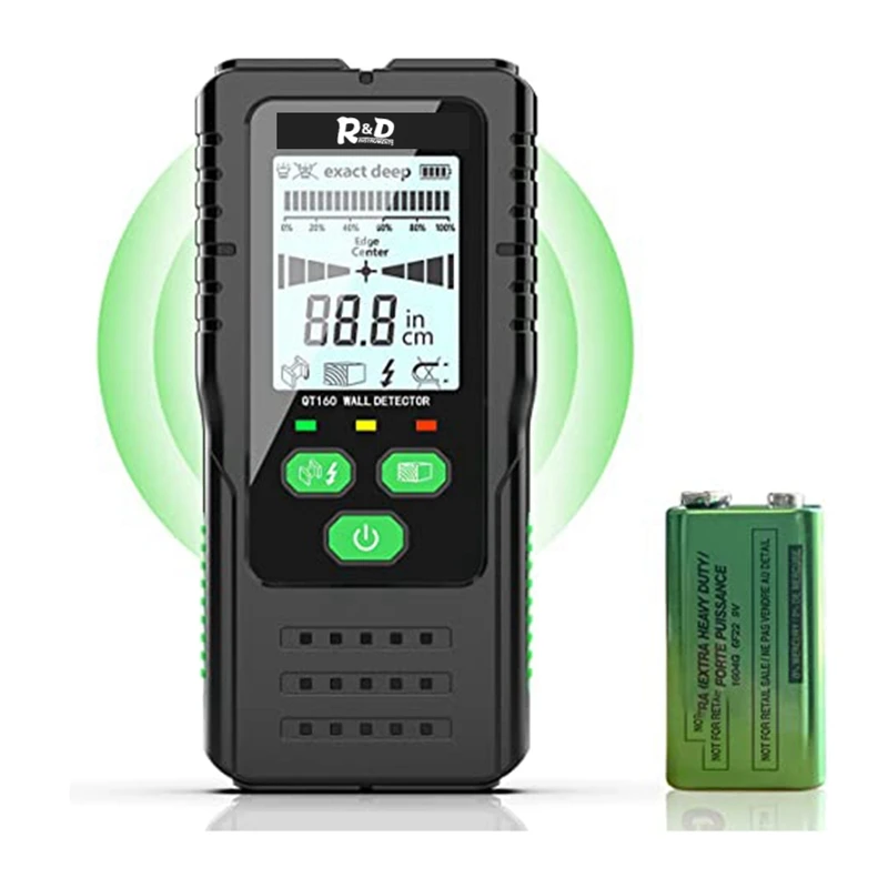 

Wall Stud Finder Scanner Magnetic Beam Finders Wood And Zircon Magnet Joist Pipe AC Wire Detector (Normal-Studfinder)