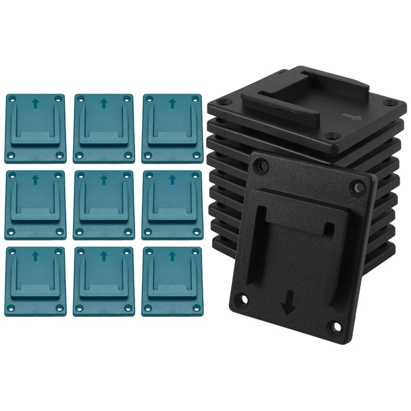 

Retail 20Pcs Wall Mount Storage Bracket Fixing Devices For Makita 18V Electric Tool Battery Tools,10 Pcs Blue & 10Pcs Black
