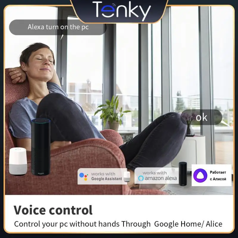 

App Remote Control Computer Power Multi-function Tuya Wifi Pc Computer Power Reset Switch With Alexa Google Home Yandex Tuya New