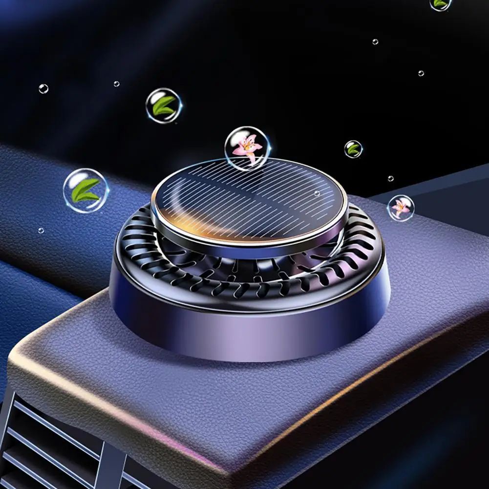 

Total 10ml Car Air Freshener Delicate Workmanship Eliminate Odor Interior Accessories Rotating Solar Aromatherapy Diffuser for C