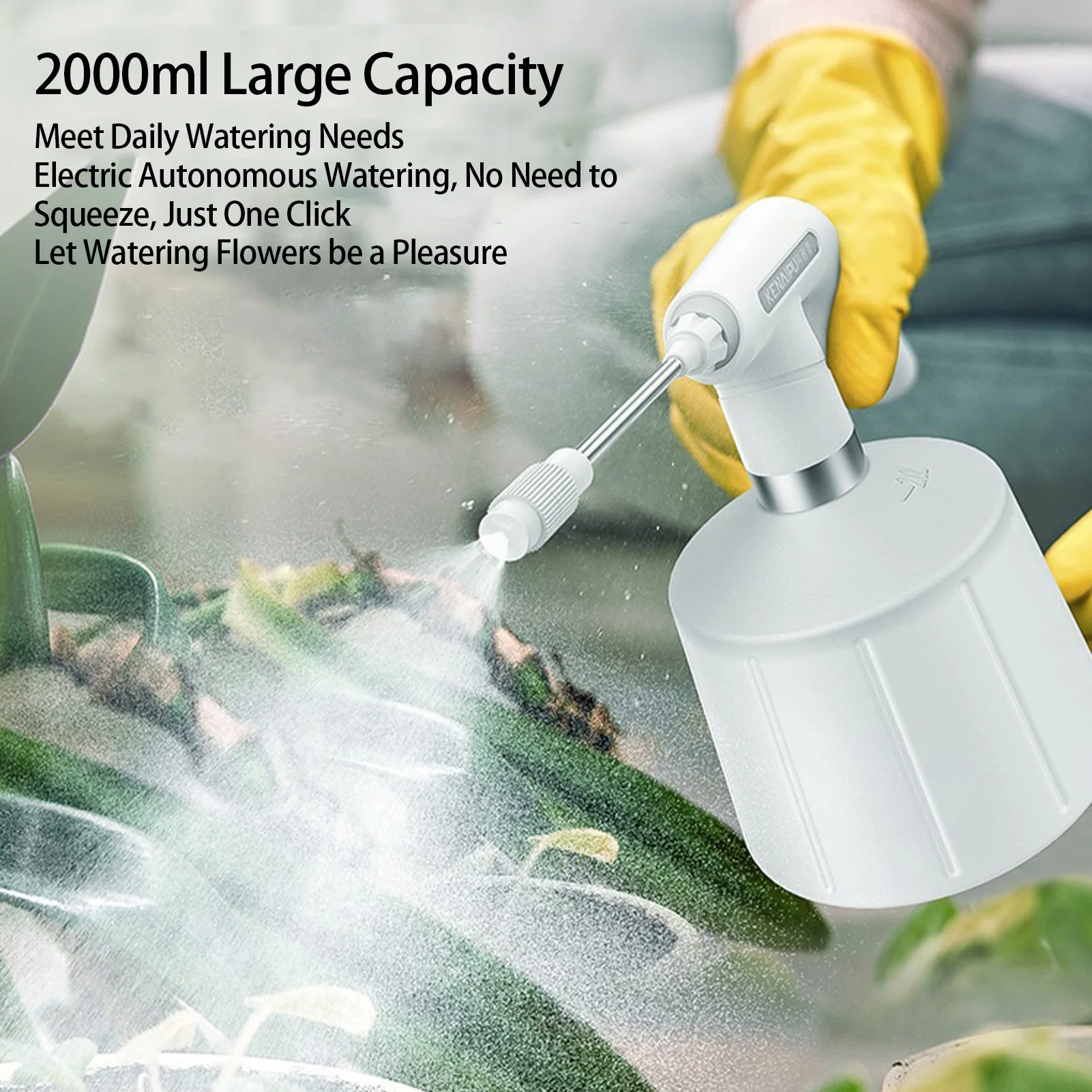 

Electric Plant Spray Bottle 2L Automatic Watering Fogger USB Sanitizing Sprayer Hand Watering Machine Plants Garden Tool