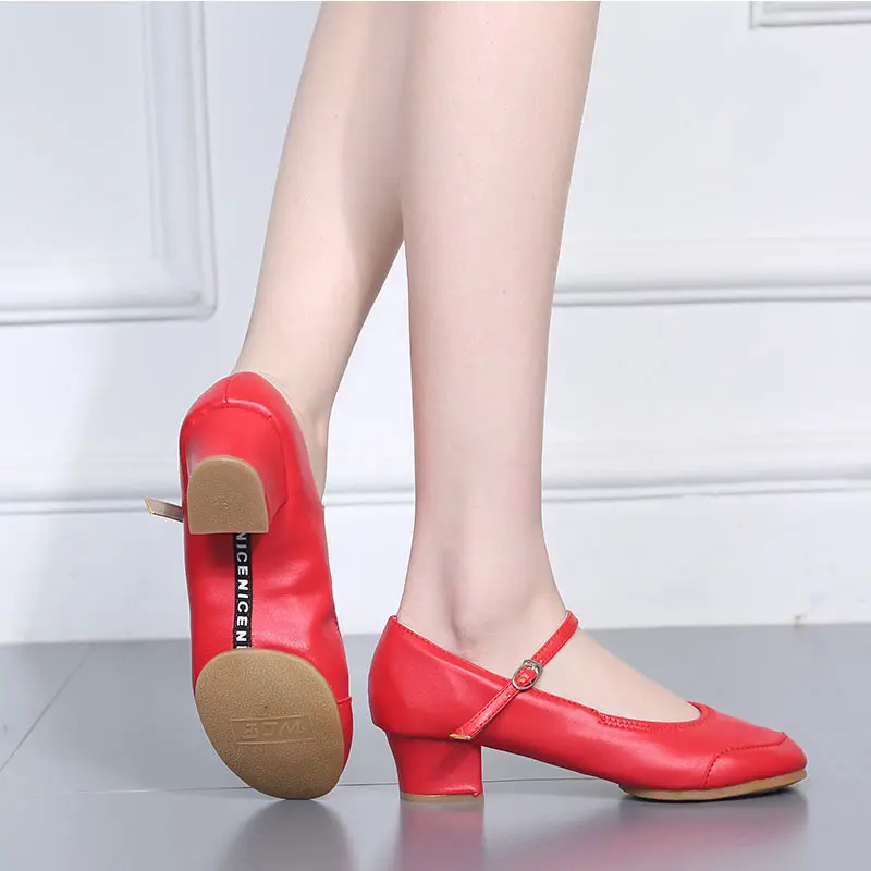 Shoes For Dancing Women Ballroom Jazz Square Dancing Shoes Latin Salsa Dance Shoe Soft Sole Outdoor Flamenco Shoe Dance Sneakers
