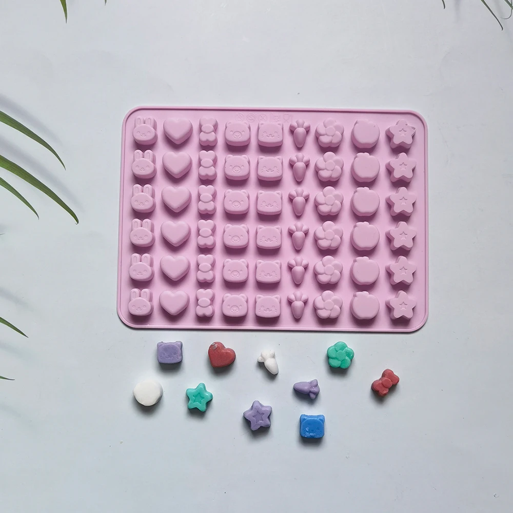 

Sugar Craft Silicone Sugar Flipping Mold Cartoon Animals Gummy Fondant Chocolate Candy Mould Cake Baking Decorating Tools