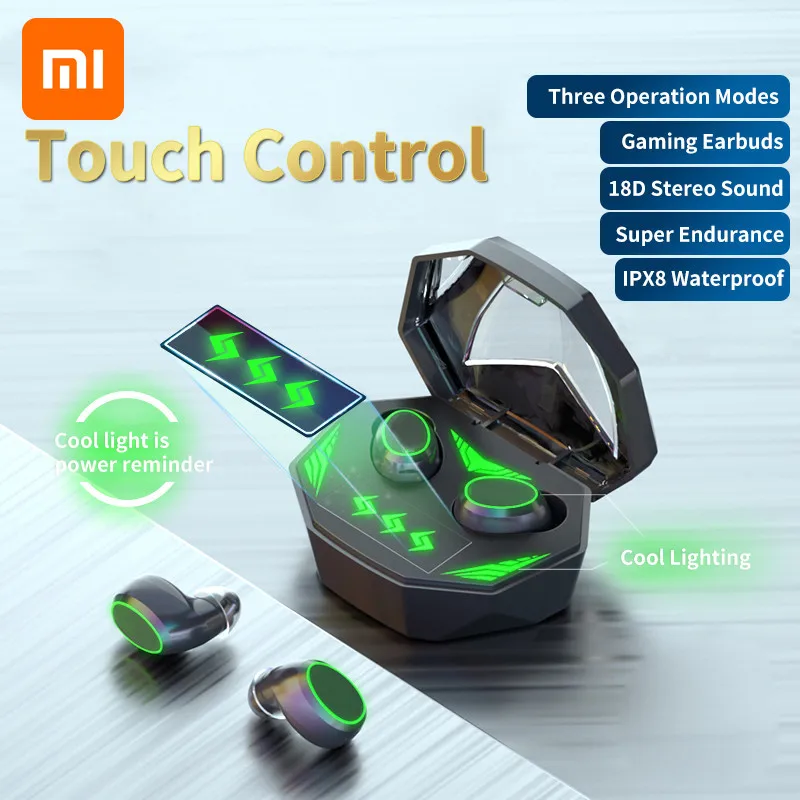 

Беспроводные наушники Xiaomi TWS с низкой задержкой, профессиональные геймерские Bluetooth наушники с микрофоном, 18D стерео, Hi-Fi гарнитура для смартф...