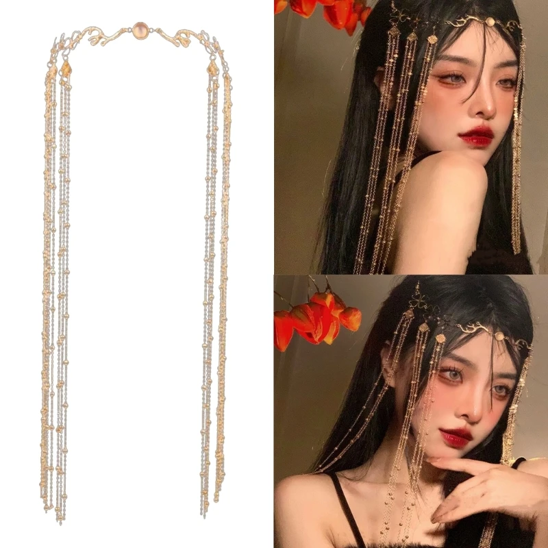 

Female Bohemia Headband Non-slip Girl Hair Accessories Women Tassel Hair Jewelry