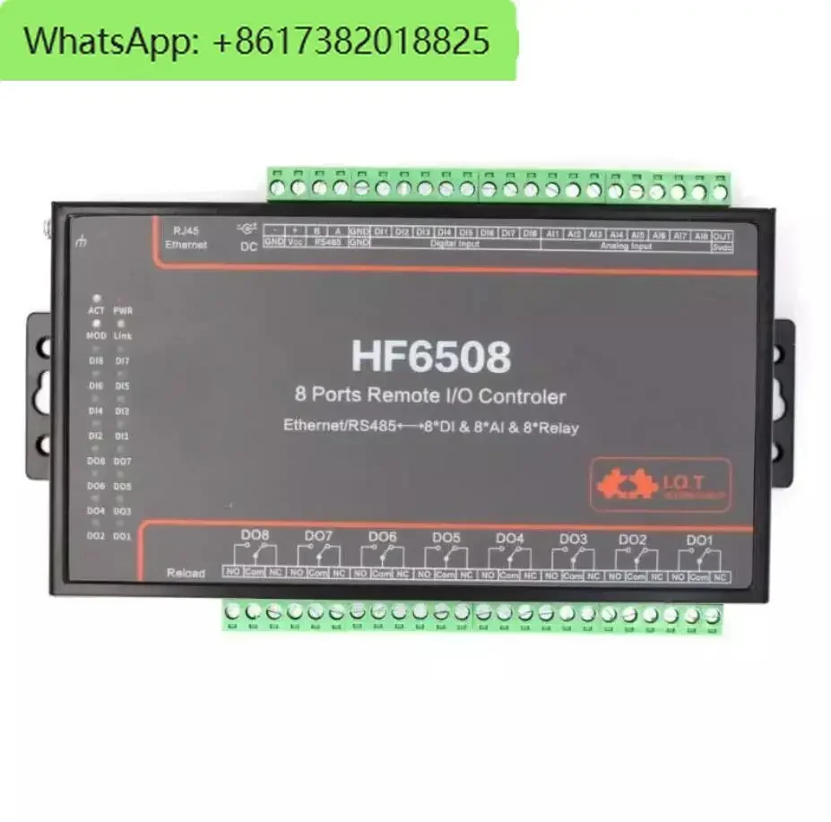 HF6508 HF6208 8 DI DO 8-полосный контроллер ввода-вывода Wi-Fi Ethernet RS485 8-канальный