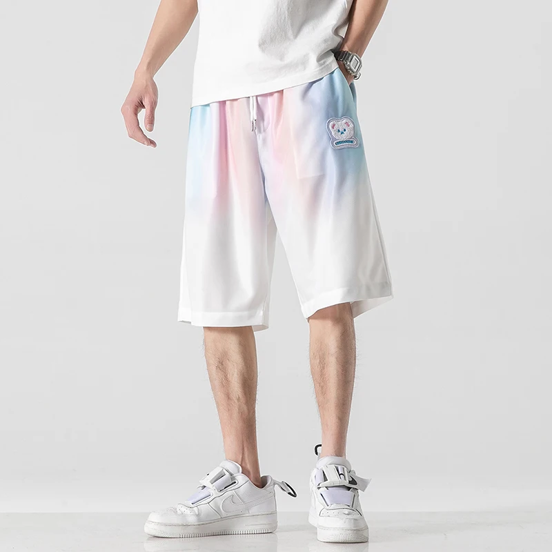 

Новинка лета 2022, стильные мужские шорты большого размера с градиентом