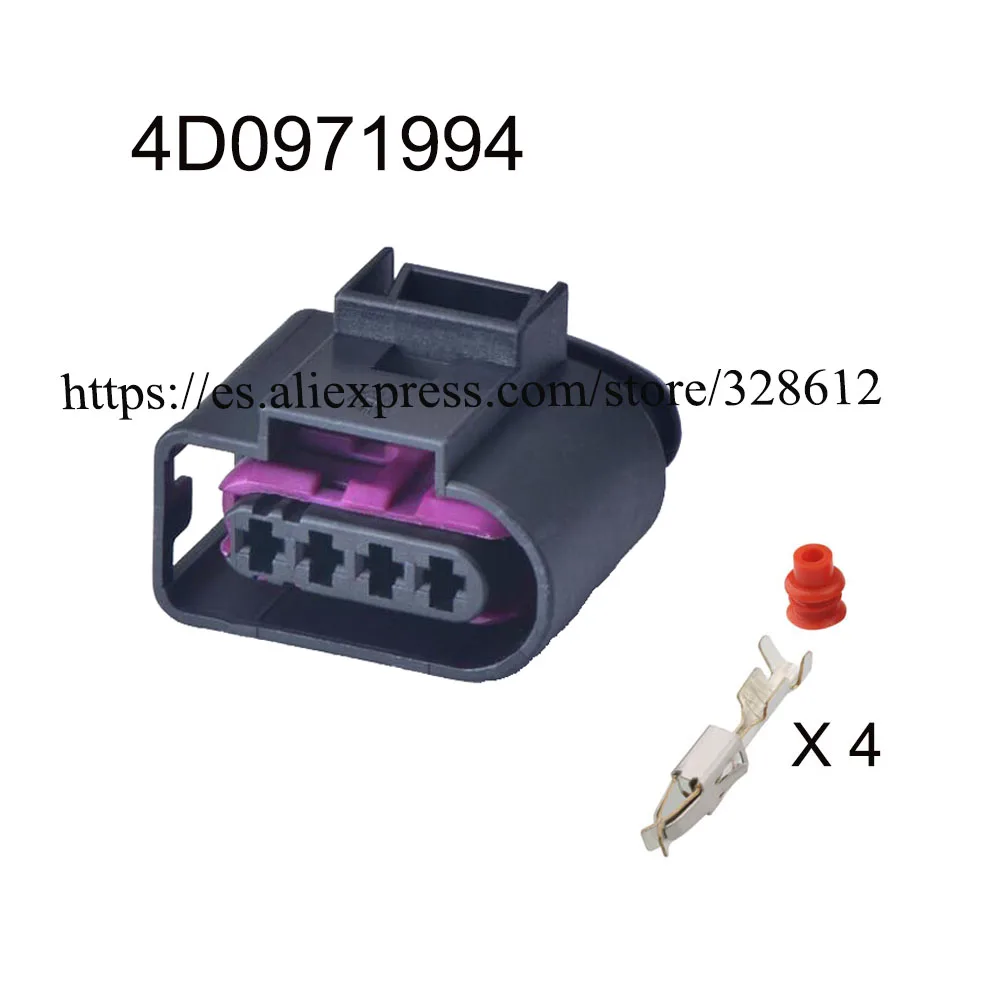 

4D0971994 автомобильный провод, гнездо, штекер, 4-контактный разъем, автомобильная Водонепроницаемая штепсельная розетка с клеммами