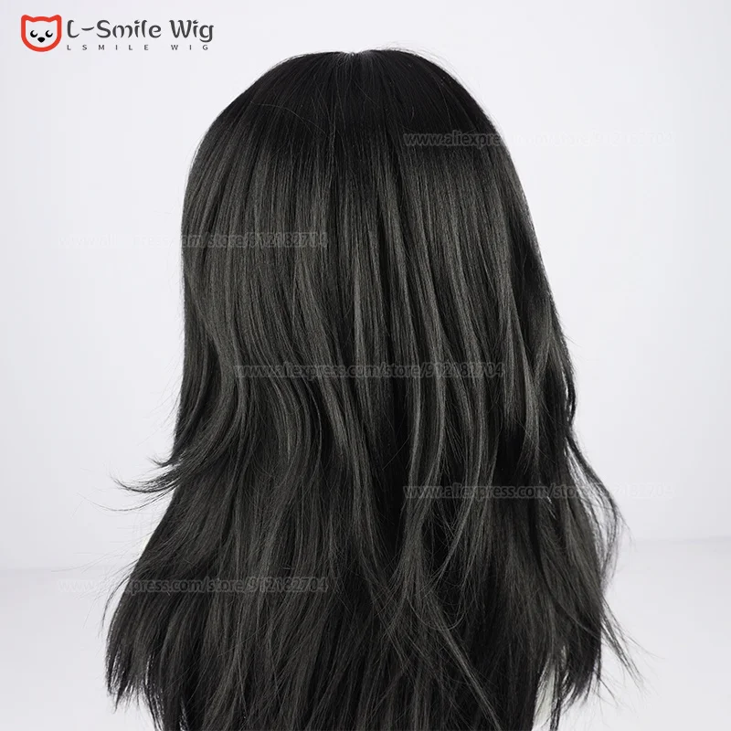 Парик для косплея Сумы из аниме рассекающий демонов термостойкие черные длиной 70