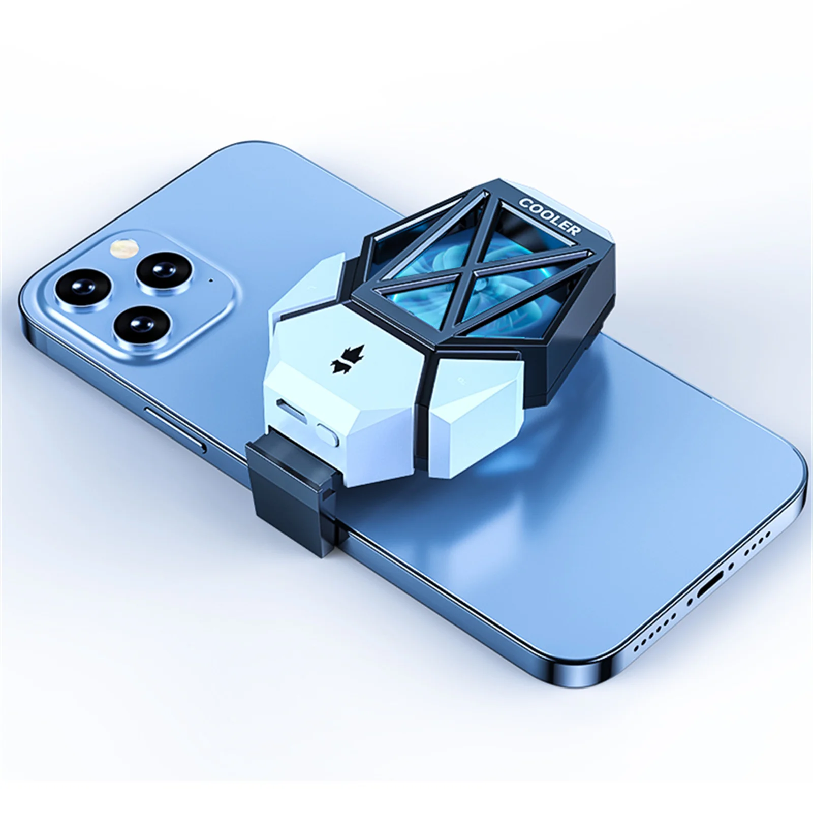 

Universal Mini Game Cooler Two-speed Wind Mobile Phone Cooling Fan Radiator Turbo Hurricane Rgb Phone Accessories Portable Usb
