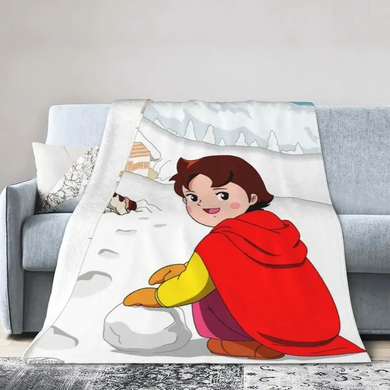 

Забавные мультяшные аниме одеяла Alps Heidi с 3D принтом, удобное мягкое Фланелевое зимнее одеяло для девушек в горы, покрывало для дивана или кровати
