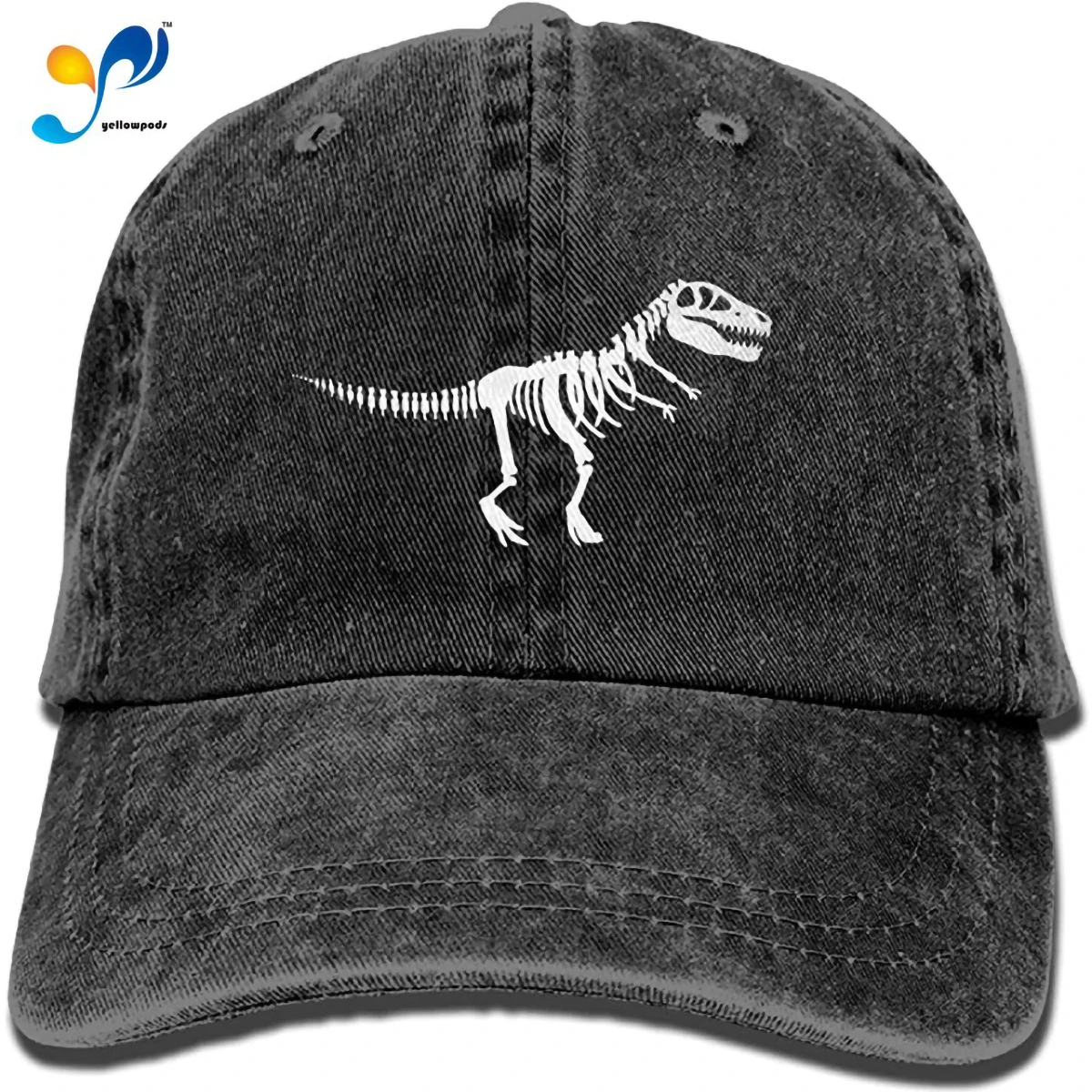 

T Rex Skeleton Dinosaur Adjustable Noveity Cowboy Cap