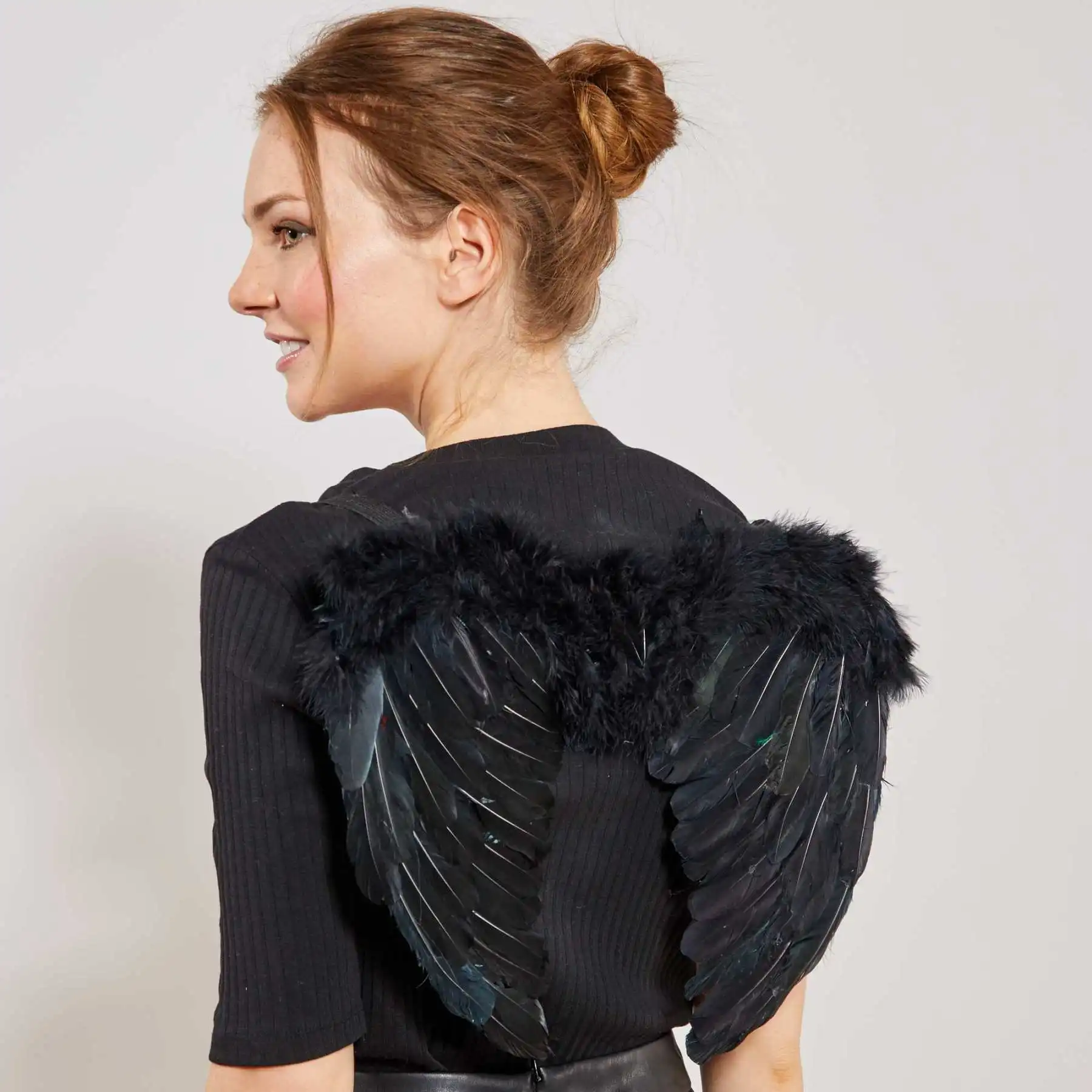 

Крыло ангела для маленьких мальчиков, черного цвета, 30x45 см