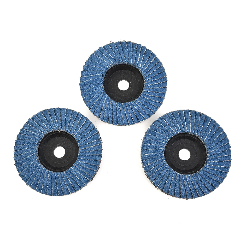 

75mm Grinding Wheel 80 Grit Blue Flap Discs For Angle Grinder Hole 10mm Sanding Discs Wood Cutting High Quality