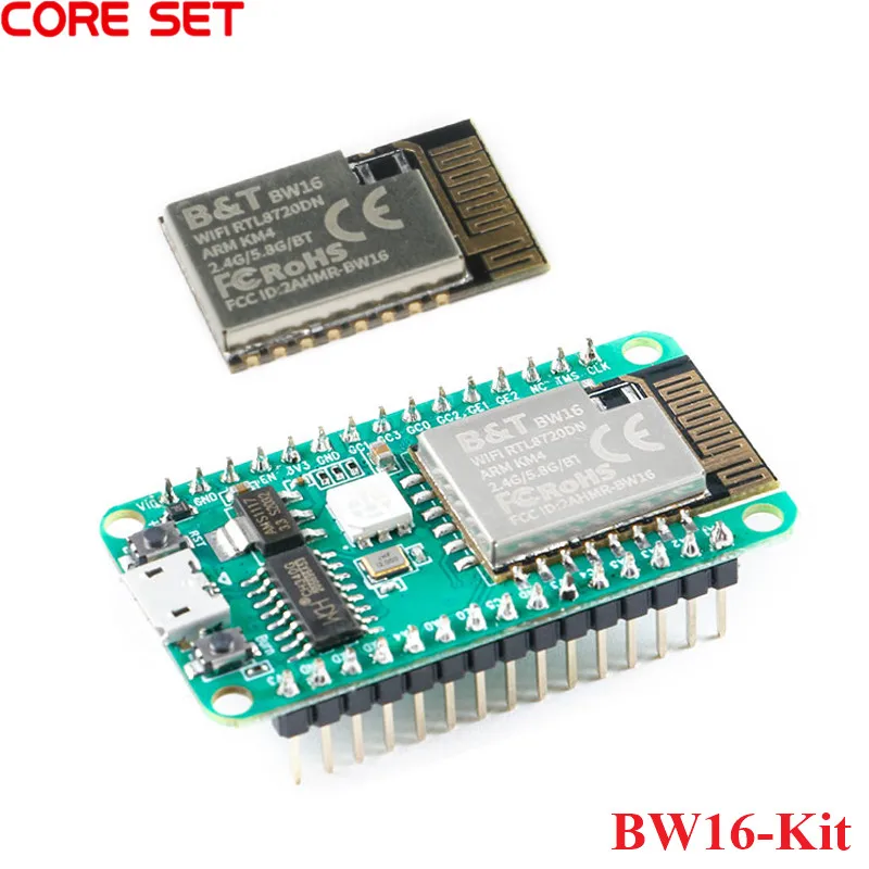 

BW16 BW16-Kit Module Board Chip RTL8720DN WiFi Bluetooth-compatible Development Board Wifi Wireless Module I2C UART Interface