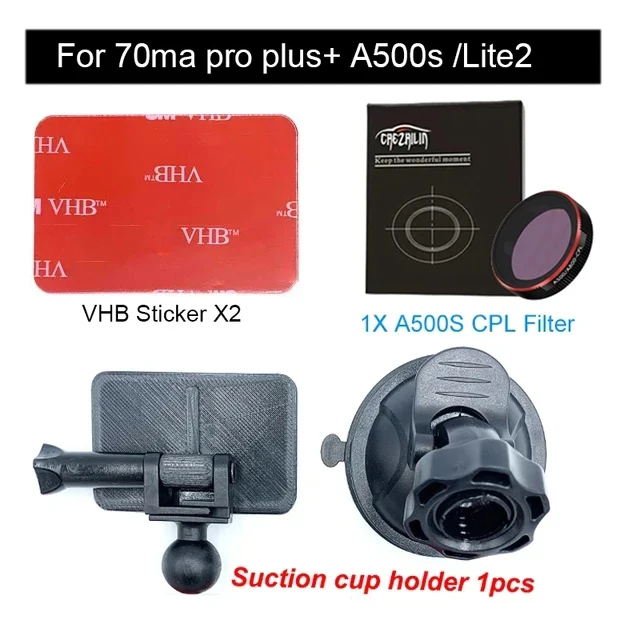 

Держатель на присоске для 70mai pro plus + A500s A200 держатель для видеорегистратора 70mai A500S держатель для 70mai Lite2 A200 аксессуары для автостайлинга