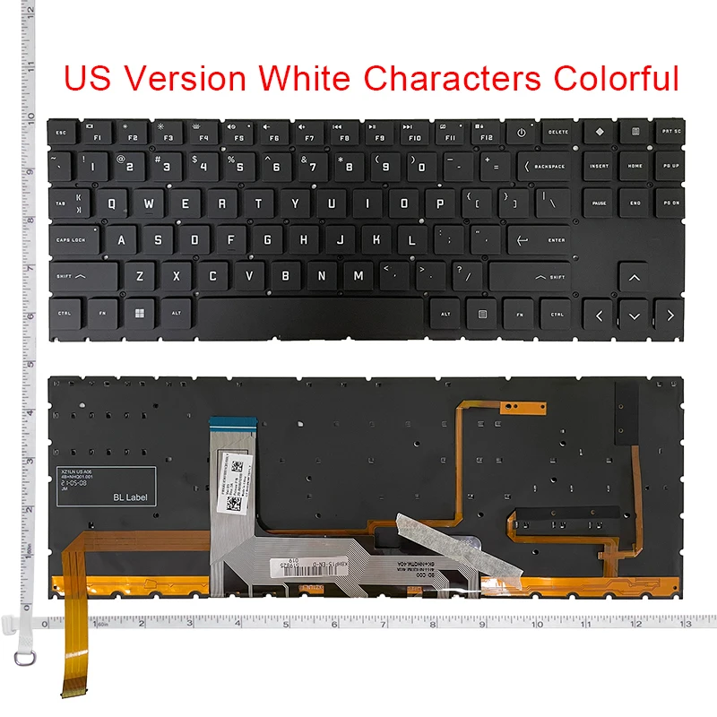 

Backlit US laptop keyboard for HP OMEN 15-EK 15-EN TPN-Q238 TPN-Q236 15-EK0019NR 15-EN 15-EN0010CA 15-EN0013DX 15-EN0023DX