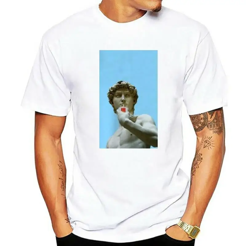 

Толстовка Давид Микеланджело унисекс, свитшот с забавным принтом в эстетике Харадзюку, худи для мужчин и женщин, уличная одежда в стиле хип-хоп, Новинка