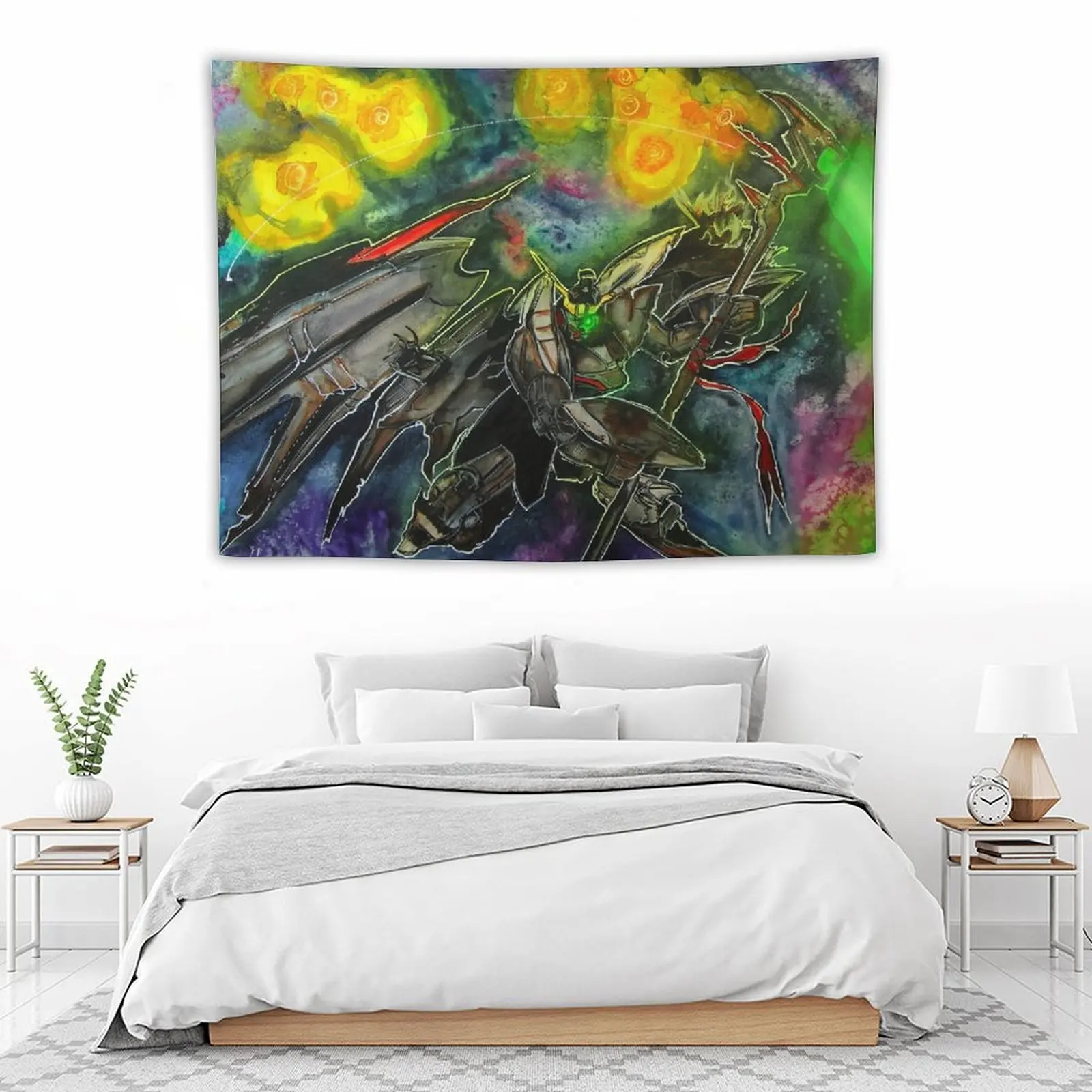 Deathsycthe Hell - Gundam Wing Endless Waltz от Sammy Castillo Гобелен Домашние украшения Эстетический