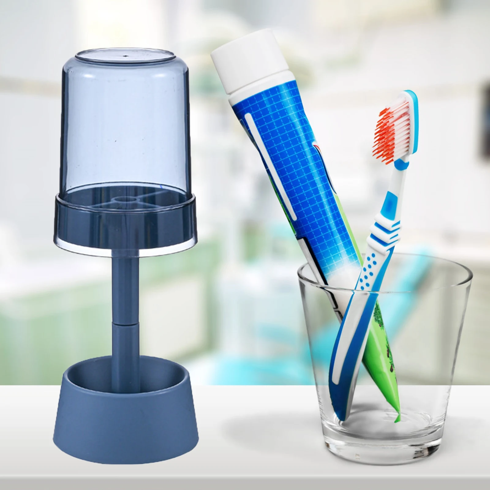 

Multifunctional storage box tooth cup toothbrush rack toothpaste storage travel portable toothbrush storage artifact