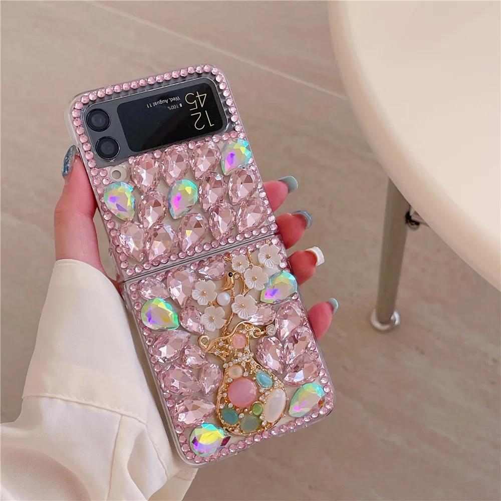Diy роскошный модный чехол для телефона с вазой Samsung Galaxy Z Flip6 Flip5 Flip4 Flip3 Moto Razr50ultra Razr40