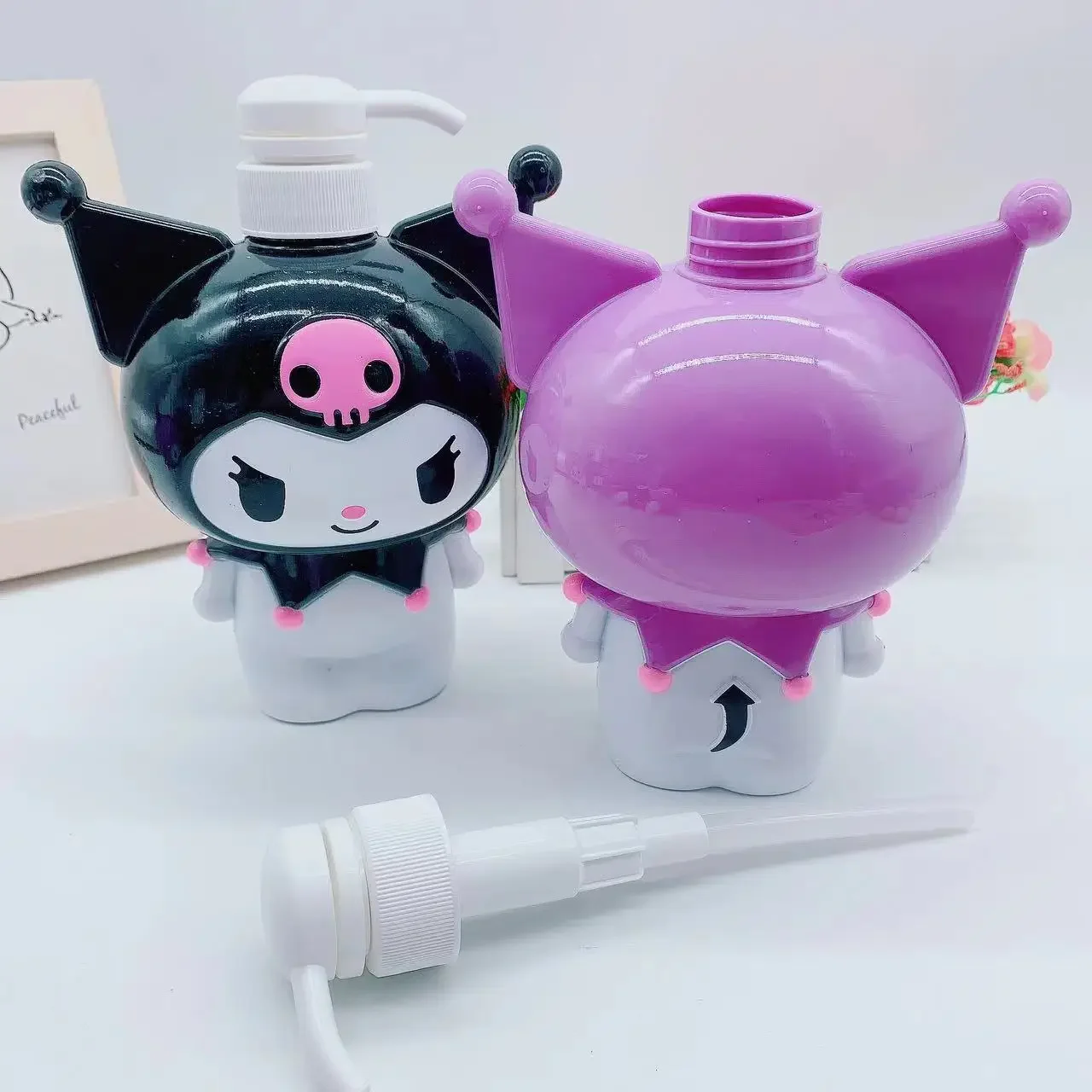 2 шт./компл. 700 мл милый контейнер для хранения Sanrio Kuromi пустая пресс-бутылка