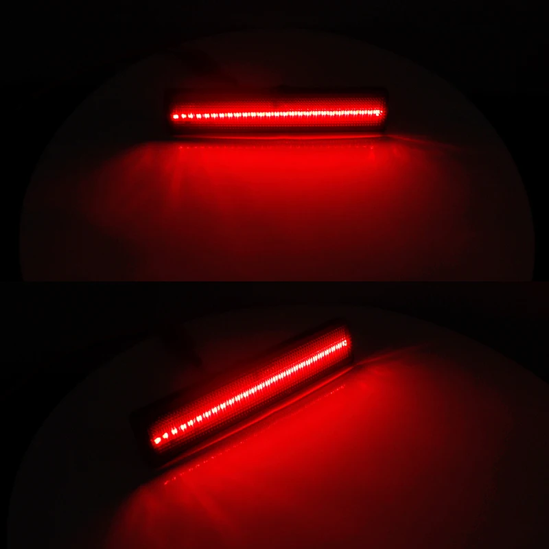 Передний Янтарный/задний красный светодиодный автомобильный бампер боковые