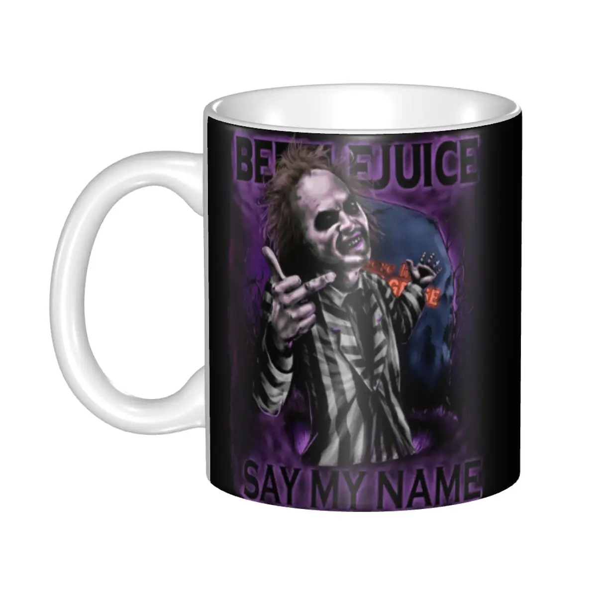 

Керамическая кружка, "сделай сам", с надписью "Say Me", по мотивам фильма ужасов, Тима кнеди, для креативного подарка