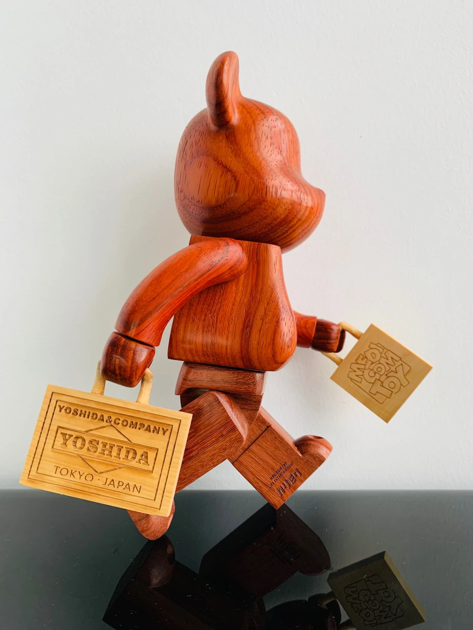 

Colorful Solid Wood Violent Bear Model Bearbrick Tide Play Kawaii Action Figure Home Decor Halloween Gift Kids Toy Free Shipping