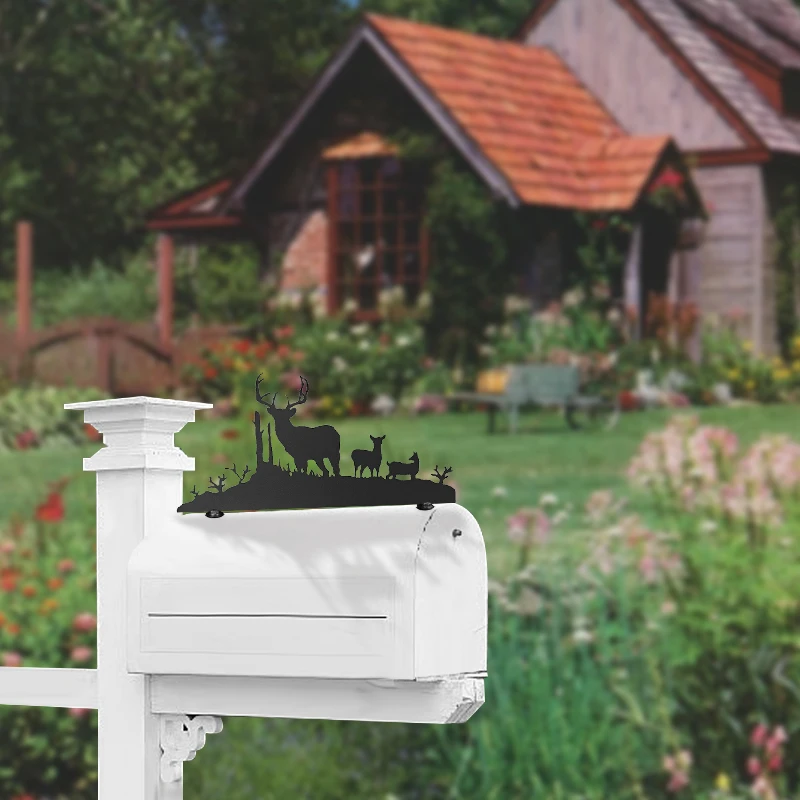 Декоративный почтовый ящик с силуэтом оленя