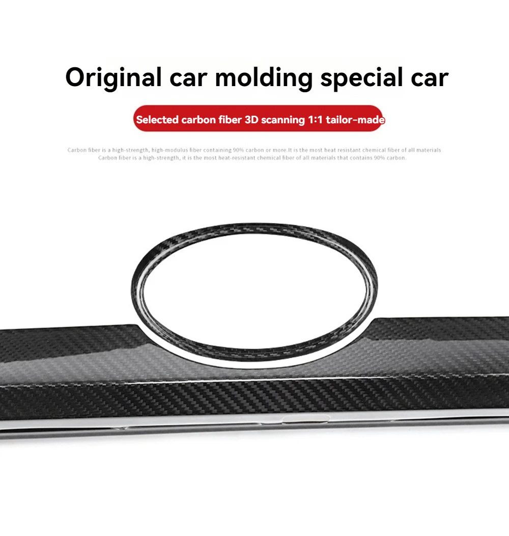 Автомобильный задний багажник из натурального сухого углеродного волокна с