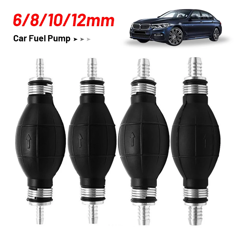 6 мм/8 мм/10 мм/12 мм ручной топливный насос линия резиновая алюминиевая ручная
