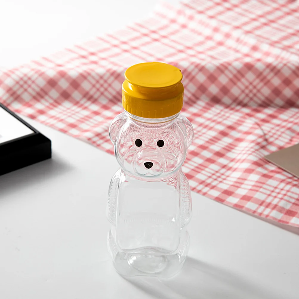 

16 Pcs Small Bear Honey Bottle Refillable Waterbottles Drink Cup Juice Shape For The Pet Beverage Empty Child