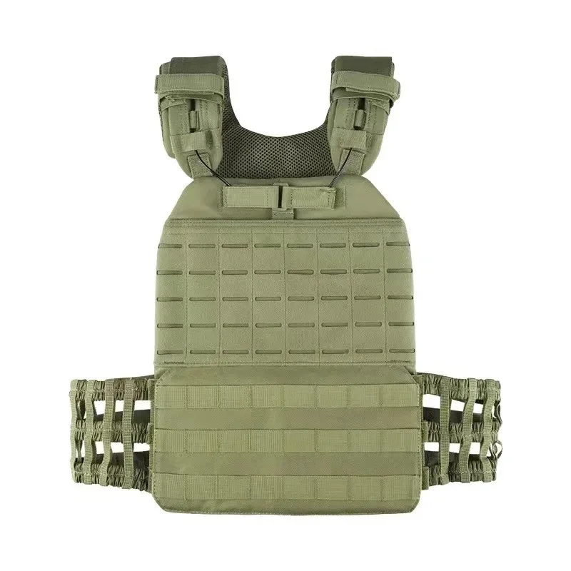 Фото [%Plate Carrier Body Combat Training Chest Rig Assault Vest Apparatuur Sportvest Verstelbare tozening Lichtge Voi dragend vest. №2