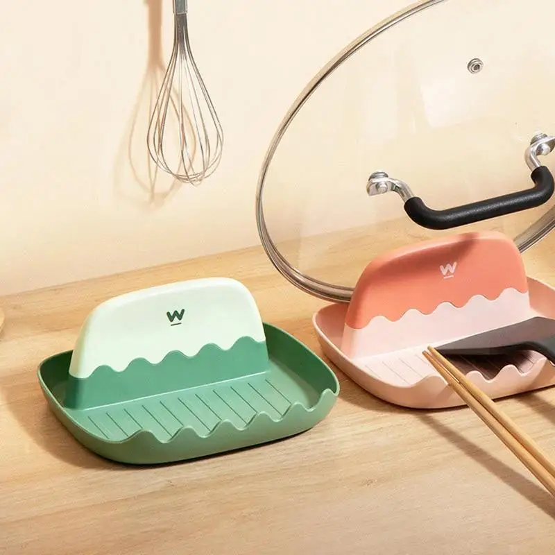 

Utensil Rest Lid Holder Heatproof Spoon And Lid Holder With Drip Pad A Must-have For Kitchen
