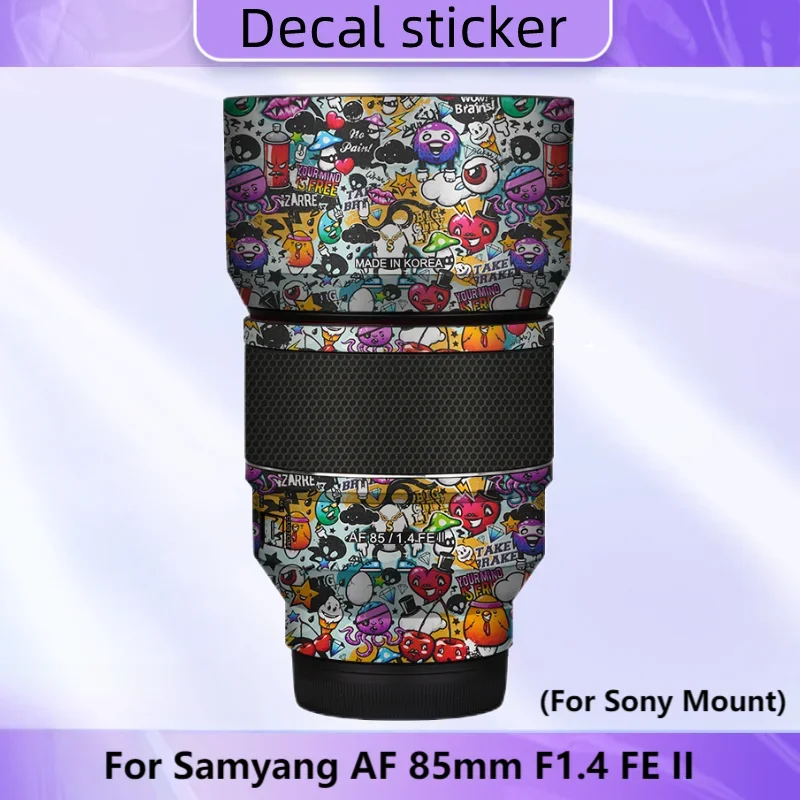 Наклейка на кожу для объектива камеры Samyang AF 85 мм F1.4 FE II