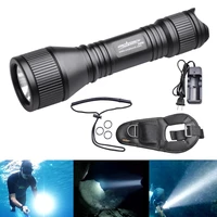 d550 professional diving flashlight underwater waterproof 970lm xm l2 u4 led diving torch flash light with o ring hand rope
