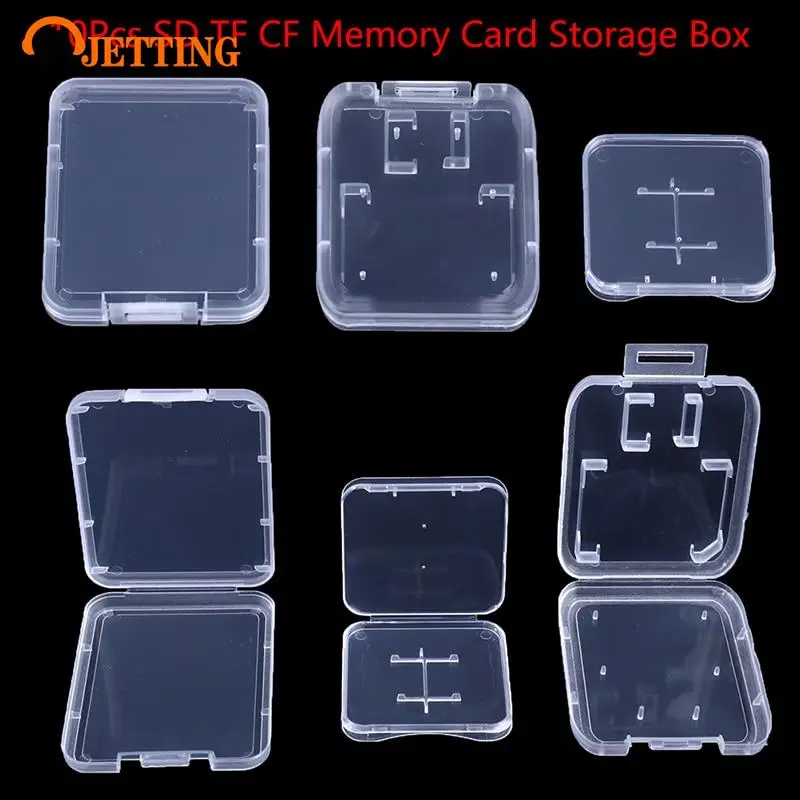 

Прозрачный пластиковый чехол для карт памяти SD TF CF 10 шт.