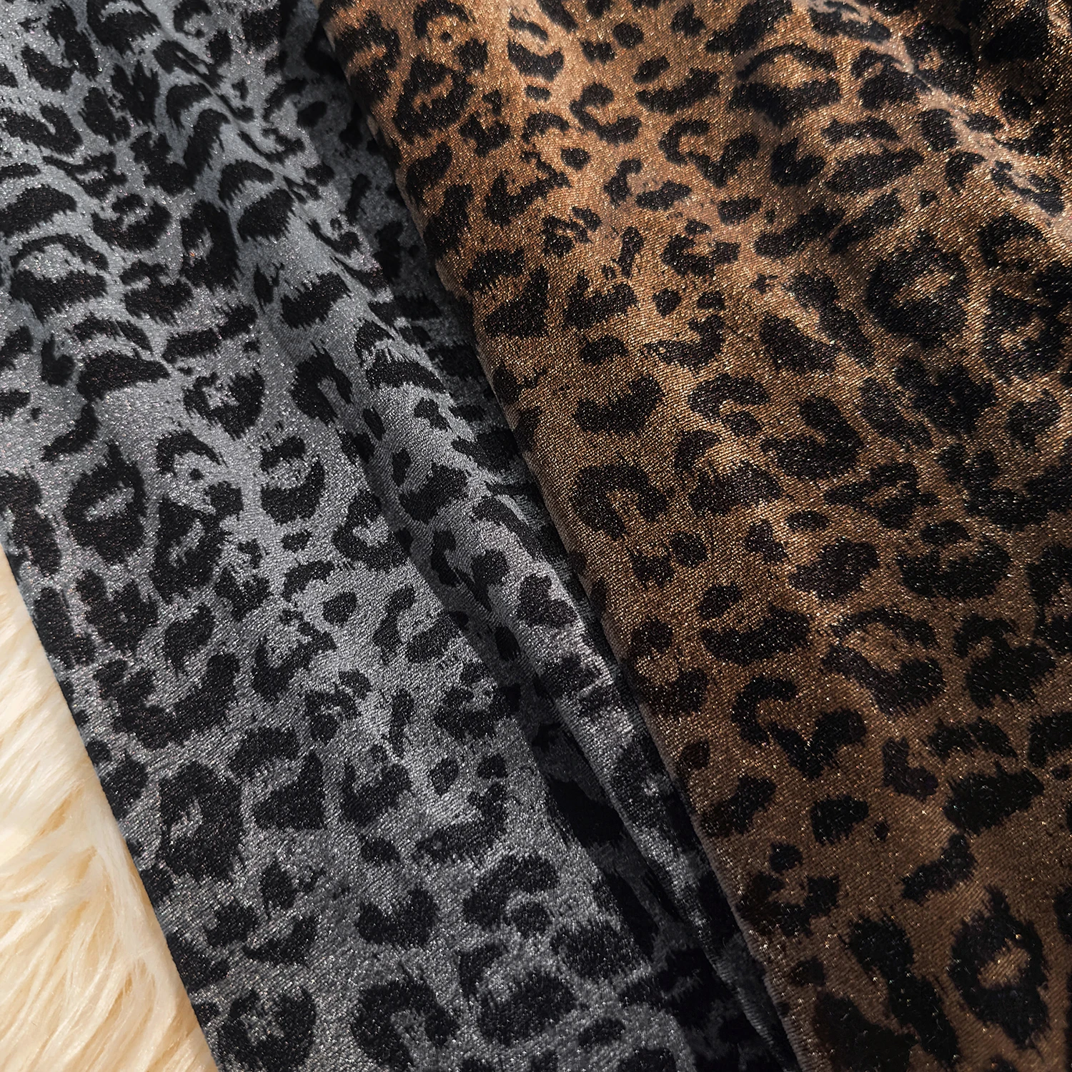 Женская бархатная юбка с леопардовым принтом длинная юбка-годе высокой талией и