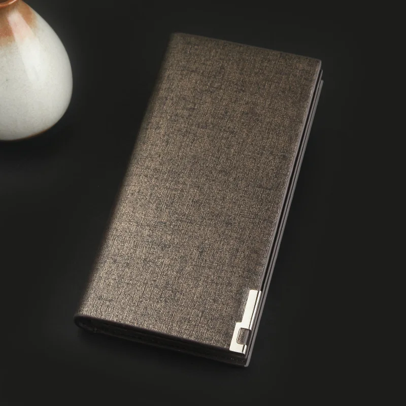 

Мужской Длинный кошелек с кармашком для монет, мужской кошелек, Повседневный Кошелек, визитница, модный большой кошелек в Корейском стиле, м...