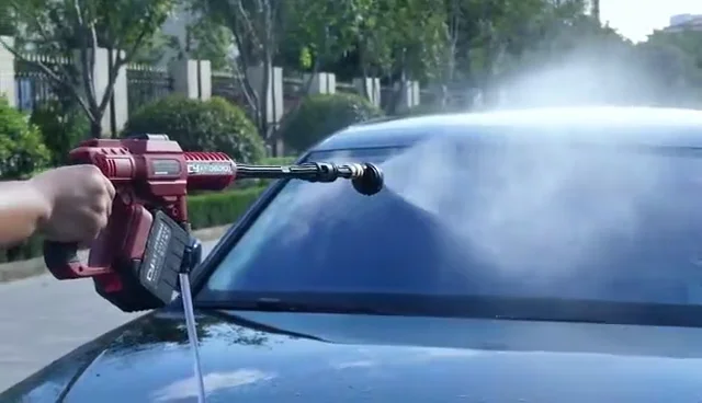 

20V High-pressure Household cordless Car Cleaner Li-ion 4000 mAh Washing Machines Electric Car Washer Gun
