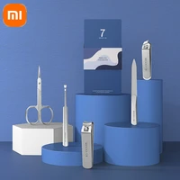 xiaomi seesoo portable stainless steel nail clipper 5 piece manicure device ear scoop scissors nail art tools travel business