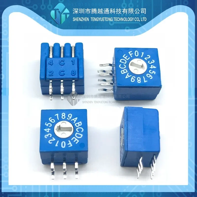 5 шт./партия поворотный переключатель кодирования 0-F 16 позиций печатная плата