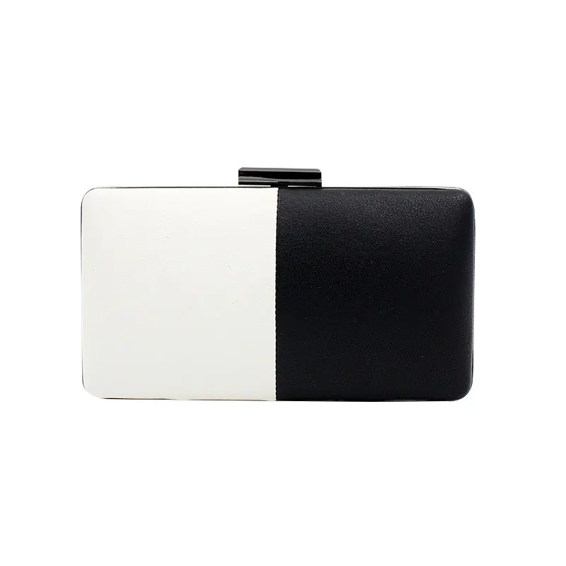 

Banquet Party Handle Bag Black White Dinner Bag Lock Buckle Shell Type Storage Temperament