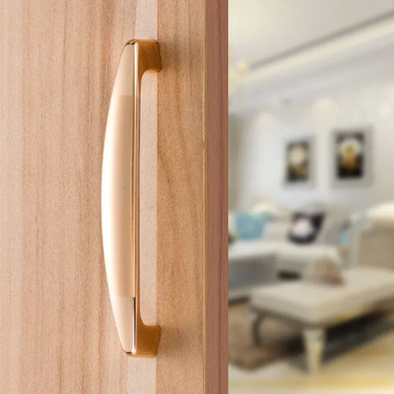 VARMSTUGA европейские золотые ручки для шкафа из цинкового сплава кухонного ящика 128