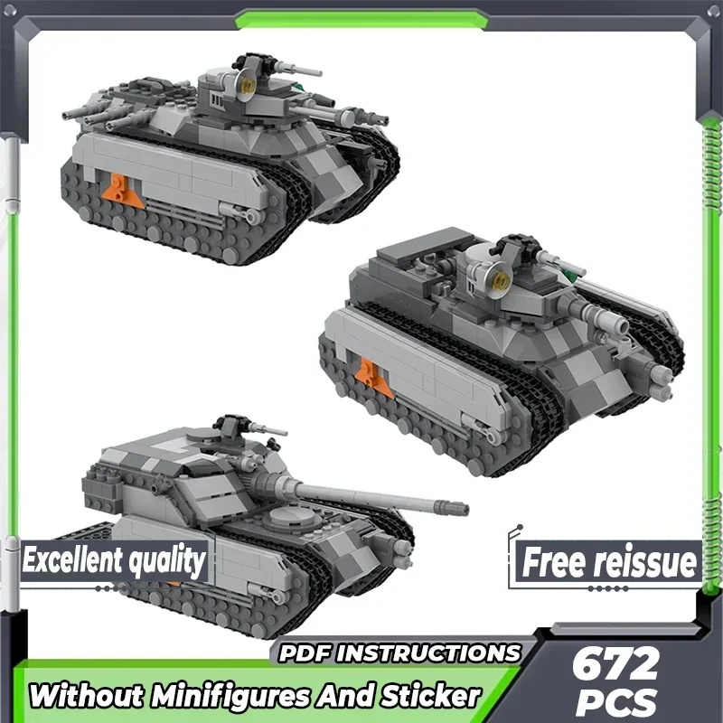 Популярная модель военной игры Moc строительные кирпичи Basilisk Battlefield танк